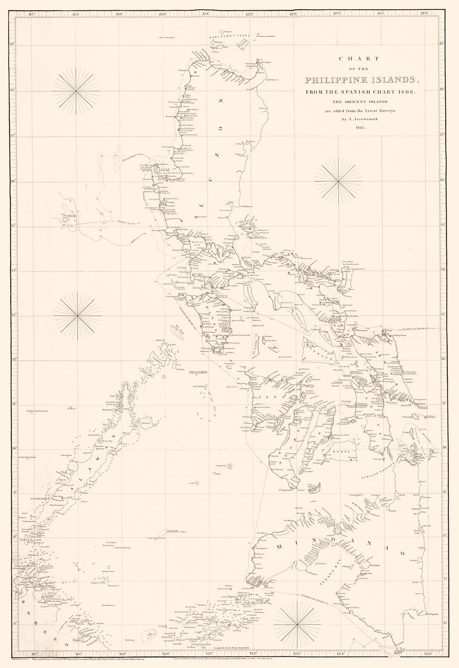 Philippine Islands Chart - 1812