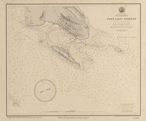 Port St Andrews - Passamaquoddy Bay - New Brunswick Map - 1844