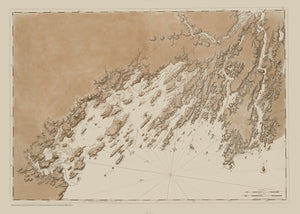 Portland Harbor & Casco Bay Map - 1776