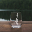 Load image into Gallery viewer, Priest Lake (ID) Map Engraved Glasses
