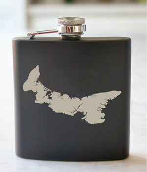 Prince Edward Island Engraved Stainless Steel Flask - 6 oz.