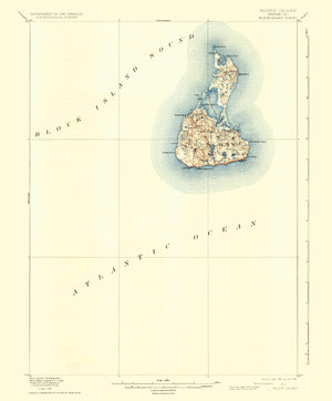 Block Island Map - 1899