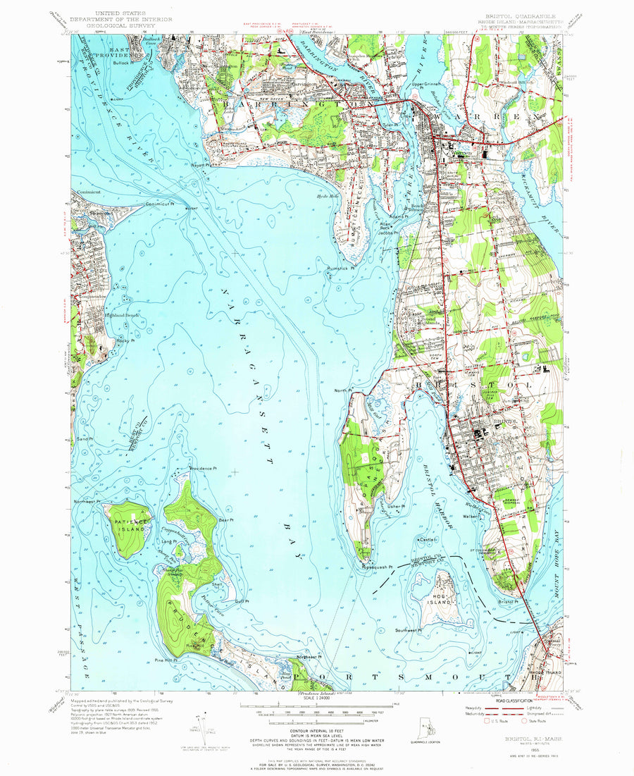 Bristol (RI) Map