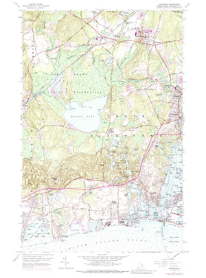 Kingston (RI) Map - 1957