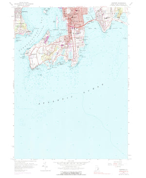 Newport (RI) Map 1957