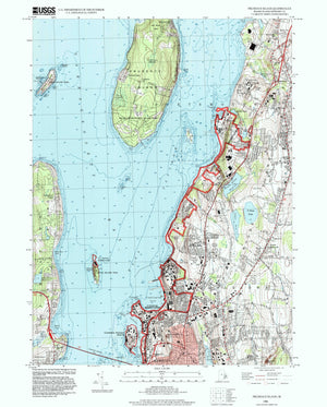 Prudence Island (RI) Map 1996