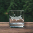 Load image into Gallery viewer, Rangeley Lake (Maine) Map Engraved Glasses
