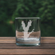 Load image into Gallery viewer, Rend Lake (IL) Map Engraved Glasses
