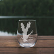 Load image into Gallery viewer, Rend Lake (IL) Map Engraved Glasses
