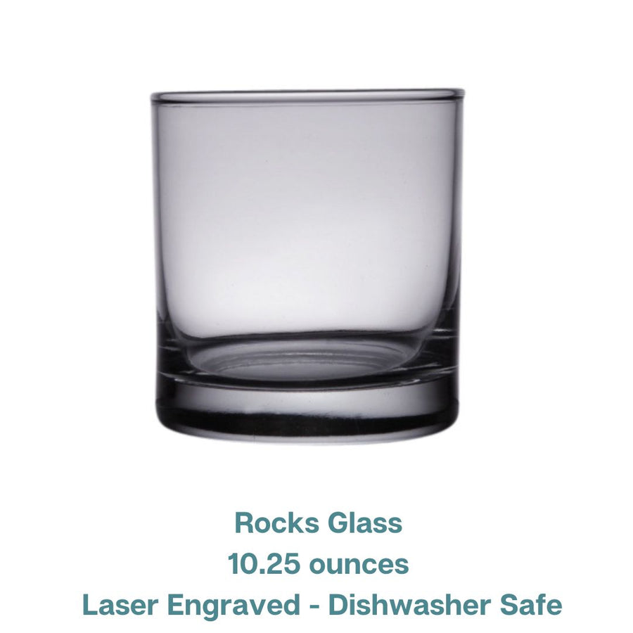 Donner Lake (CA) Map Engraved Glasses