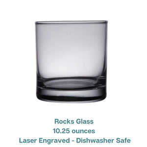 Lake Cachuma (CA) Map Engraved Glasses