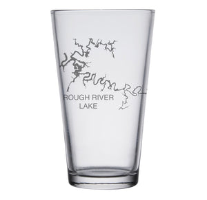 Rough River Lake (KY) Map Glasses