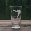 Load image into Gallery viewer, Rushford Lake (NY) Map Laser Engraved Glasses
