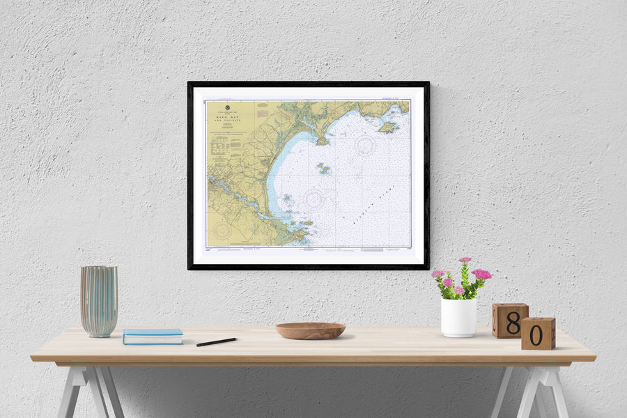 Saco Bay Maine Map 1981 - Nautical Chart Print - Paper | Canvas | Metal