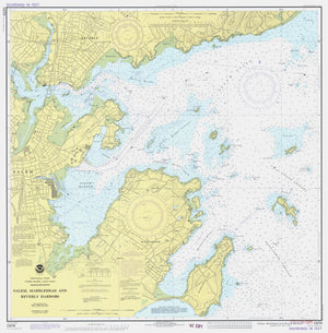 Salem, Marblehead and Beverly Harbors Map 1978 - Nautical Chart Print - Paper | Canvas | Metal
