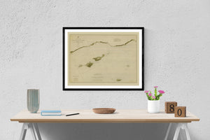 Santa Barbara Channel Historical Map 1882 - Nautical Chart Print - Paper | Canvas | Metal