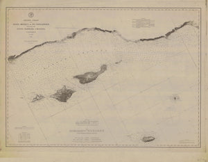 Santa Barbara Channel Historical Map 1882 - Nautical Chart Print - Paper | Canvas | Metal