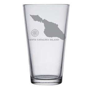 Santa Catalina Island Map Glasses