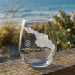 Load image into Gallery viewer, Santa Catalina Island Map Engraved Glasses

