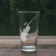 Load image into Gallery viewer, Saratoga Lake (NY) Map Laser Engraved Glasses
