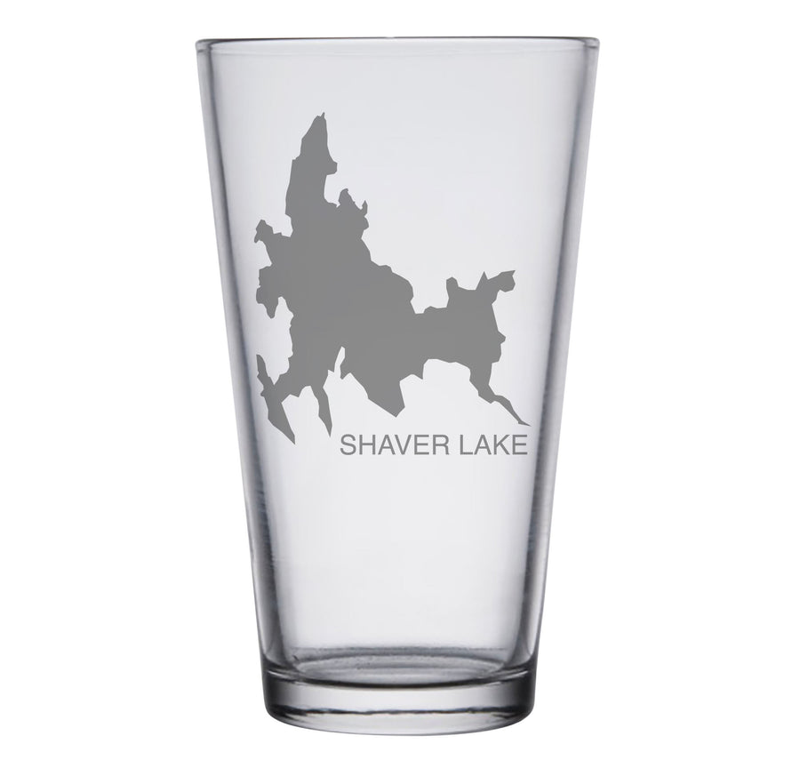 Shaver Lake (CA) Map Engraved Glasses