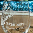 Load image into Gallery viewer, Sugarbush Vermont Ski Trail Map Laser Engraved Glasses
