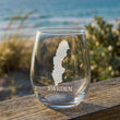 Load image into Gallery viewer, Sweden Map Laser Engraved Glasses
