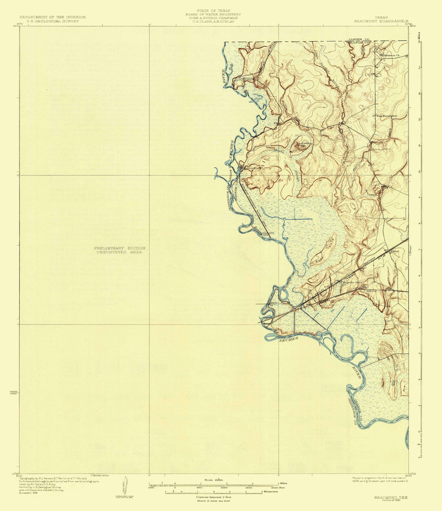 Beaumont, Texas Map - 1932