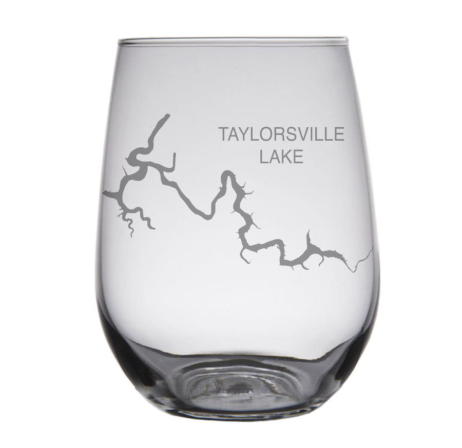 Taylorsville Lake (KY) Map Glasses