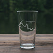 Load image into Gallery viewer, Taylorsville Lake Kentucky Map Laser Engraved Glasses
