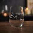 Load image into Gallery viewer, Taylorsville Lake Kentucky Map Laser Engraved Glasses
