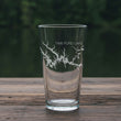 Load image into Gallery viewer, Tims Ford Lake (TN) Map Engraved Glasses
