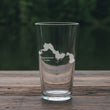 Load image into Gallery viewer, Tippecanoe Lake (IN) Map Laser Engraved Glasses
