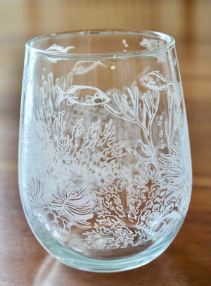 Under the Sea Engraved Glasses