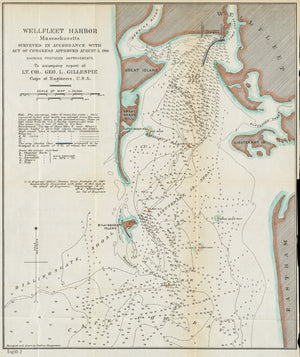 Wellfleet Harbor Map - 1886