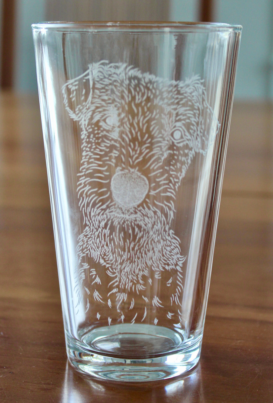 Welsh Terrier Engraved Glasses