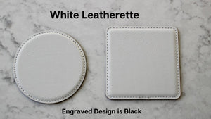 German Shorthaired Pointer Coaster Set (Slate or Leatherette)