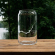 Load image into Gallery viewer, Apache Lake Map - Arizona - Laser Engraved Glasses
