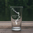 Load image into Gallery viewer, Bartlett Lake Map - Arizona - Laser Engraved Glasses

