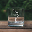 Load image into Gallery viewer, Bartlett Lake Map - Arizona - Laser Engraved Glasses
