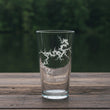 Load image into Gallery viewer, Beaver Lake Arkansas Map Laser Engraved Glasses
