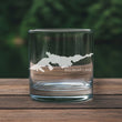 Load image into Gallery viewer, Big Bear Lake Map - California - Laser Engraved Glasses
