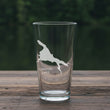 Load image into Gallery viewer, Canyon Lake Map - Arizona - Laser Engraved Glasses
