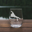 Load image into Gallery viewer, Canyon Lake Map - Arizona - Laser Engraved Glasses
