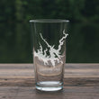 Load image into Gallery viewer, Carters Lake Map - Georgia - Laser Engraved Glasses
