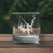 Load image into Gallery viewer, Carters Lake Map - Georgia - Laser Engraved Glasses
