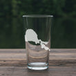 Load image into Gallery viewer, Clear Lake Map - California - Laser Engraved Glasses
