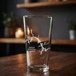 Load image into Gallery viewer, Deep Creek Lake Maryland Map Laser Engraved Glasses
