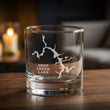 Load image into Gallery viewer, Deep Creek Lake Maryland Map Laser Engraved Glasses
