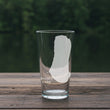 Load image into Gallery viewer, Devils Lake (WI) Map Engraved Glasses
